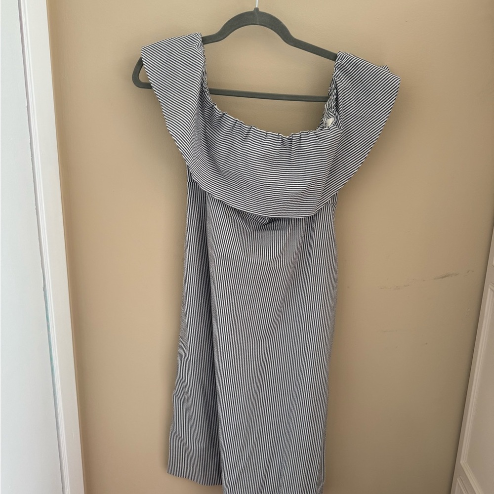 Banana Republic Strapless Blue and White Dress